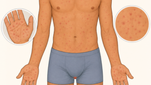 Ilustrasi perbedaan sifilis dan herpes genital dilihat dari gejala dan penyebabnya